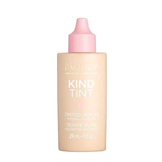 Pacifica Beauty Kind Tint Tinted Serum, Skincare, Vegan Collagen, Hyaluronic Acid, Vitamin C, Niacinamide, Caffeine, Hydrating, Lightweight Foundation, Natural Dewy Skin, Shade 22, 1 fl oz (1 Count)