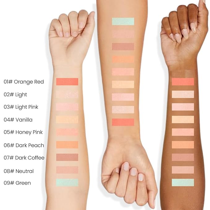 Kaely PROFESSIONAL MAKEUP Correcting Concealer Stick,Medium Coverage Concealer Crayon,under Eye Brightener Concealer for Dark Circles,corrector de ojeras,Lightweight,Vegan,04 VANILLA