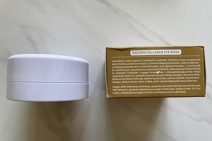 24K Gold Under Eye Masks, Eye Masks for Dark Circles, Anti Wrinkle Under Eye Gel Pads, Eye Mask for Puffy Eyes, Skincare | 60 Pieces/30 Pairs