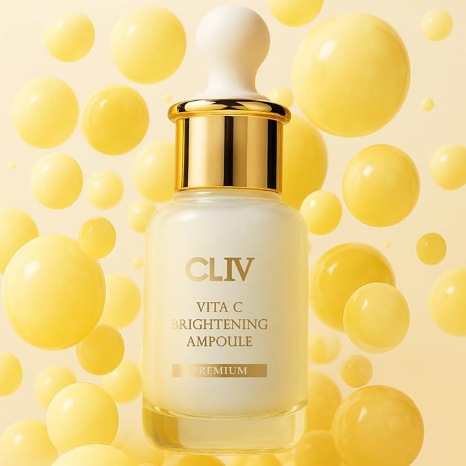 Vita C Brightening Ampoule Facial Serum | 85% Lemon Water | Skin Dullness Treatment | Vitamin Skincare |Skin Refreshing Serum | Korean Skincare (1.01 fl oz, 30ml)