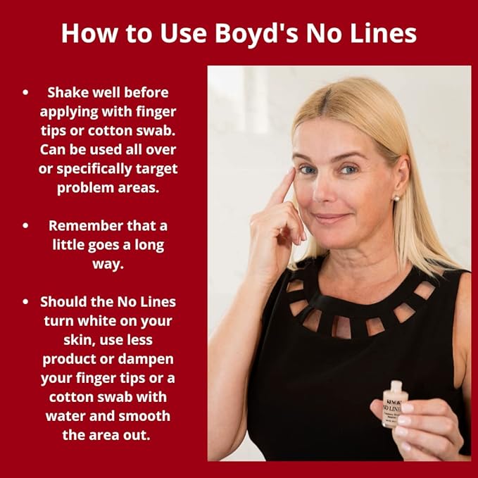 Boyd's Renoir No Lines Temporary Wrinkle Remover- For Forehead, Eyes, Lips, 0.5 fl oz (2-Pack)