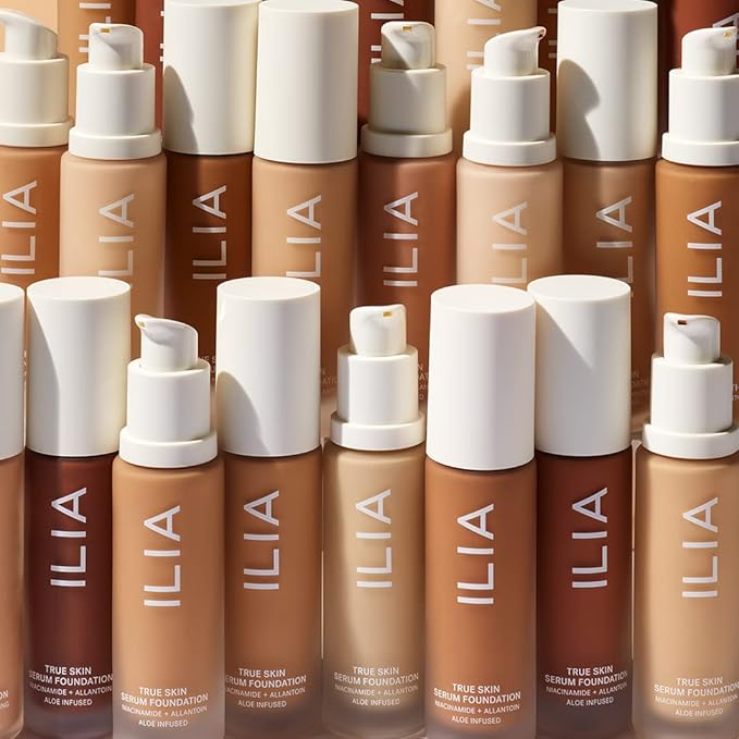ILIA - True Skin Serum Foundation | Non-comedogenic, Cruelty-Free, Vegan, Weightless Feel, Buildable Coverage, Safe For Sensitive Skin (Kapiti SF12)