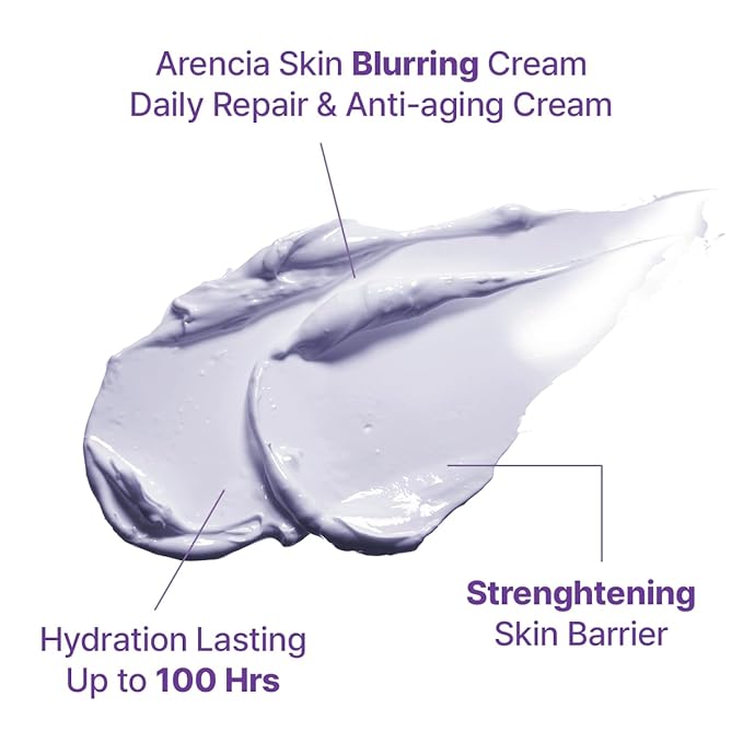 Hyssop Blurring Cream, Intense Collagen Face Moisturizer & Night Repair Cream for Anti-Aging, Nourishing Skin Barrier, Premium Korean Skincare, 1oz