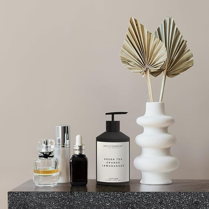 ENVIRONMENT Inspired by 5-Star Hotels DBCH Lotion, 300ml Luxury Scented Lotion (Green Tea | Orange | Lemongrass) Bathroom Luxury, Men & Women High-End Body Lotion, Hand Cream, Dry Skin Treatment
