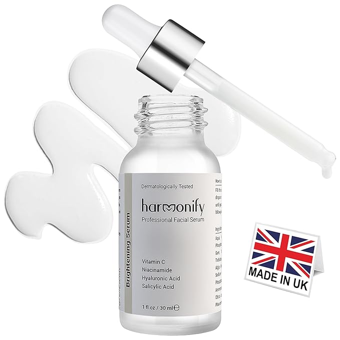 Niacinamide with Salicylic Acid Serum for Face, Hydrating Dark Spot Facial Serum & Plumb Skin, Daily Skincare Essential, 1 fl. oz, Made in Europe