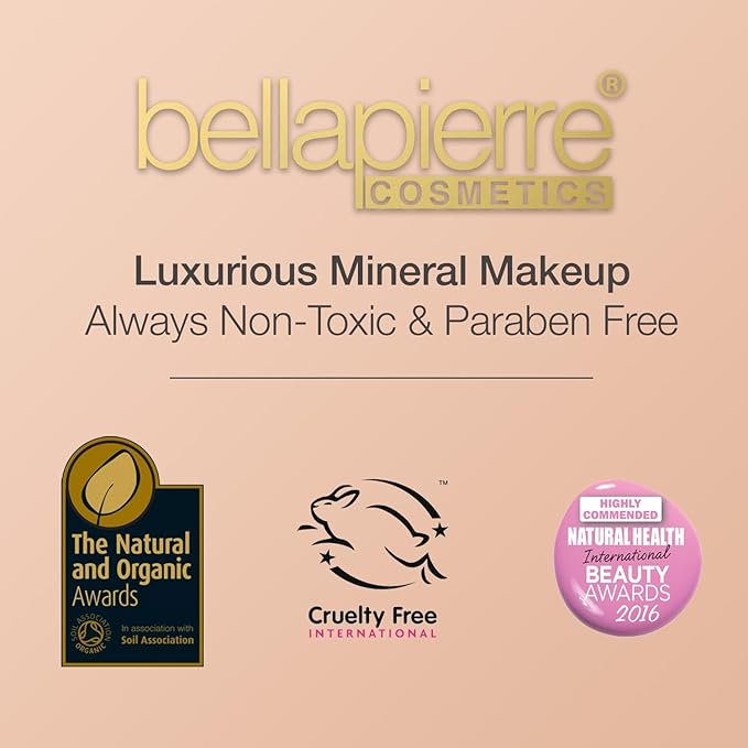 bellapierre Mineral Foundation SPF 15 - Loose Powder Foundation | Vegan & Cruelty Free Natural Makeup | Full Coverage Matte Finish | Hypoallergenic | Oil & Talc Free - 0.32 Oz - Biscotti