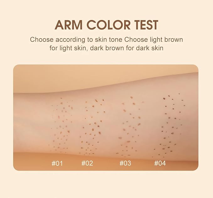 Freckle Pen, 4 Colors Kit - Natural Lifelike Faux Freckle Makeup Pen, Waterproof Long Lasting, Create Sunkissed Skin(4Pack)