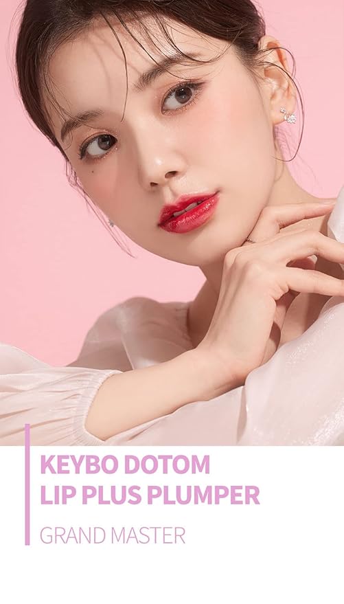 keybo Lip Plumper Dotom Lip Plus 16 Colors, 3 Steps Extreme Plumping Clear Lip Gloss by Essence Lip Care Oil & 16 Color Tints from Korean Makeup (05. Summer Orange)
