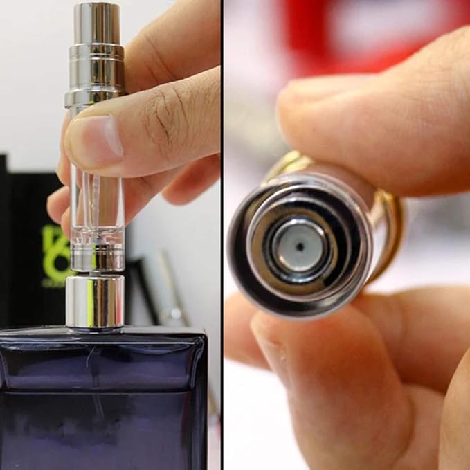 YEEJOK Travel Essentials for Women & Men - Refillable Perfume Bottles, Atomizer Spray Container, Mini Portable Easy Pump Refilled 5ml Bottle for Flying, Purse, Vacation
