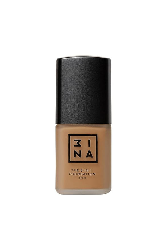 3INA The 3-In-1 Foundation 218 - Vegan Formula - Combination Of Primer, Concealer And Foundation - Medium Coverage - Natural Finish - Perfect For Covering Lines And Blemishes - Long Lasting - 1.01 Oz