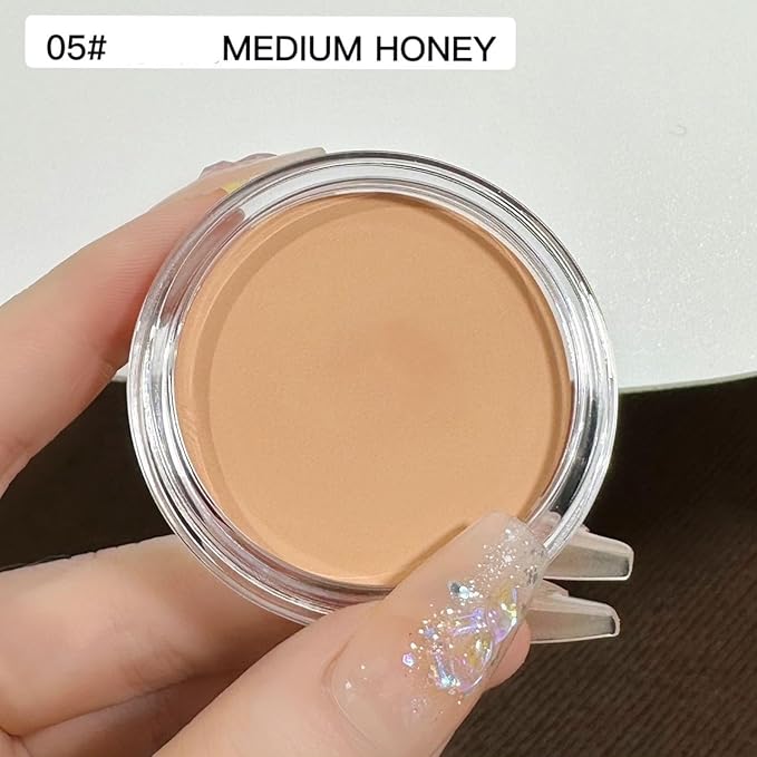 7 Color Solid Concealer Full Coverage Correcting Cream Concealer Waterproof Long-lasting Under Eye Concealer for Dark Circles Color Corrector Pro Concealer (Color 05)