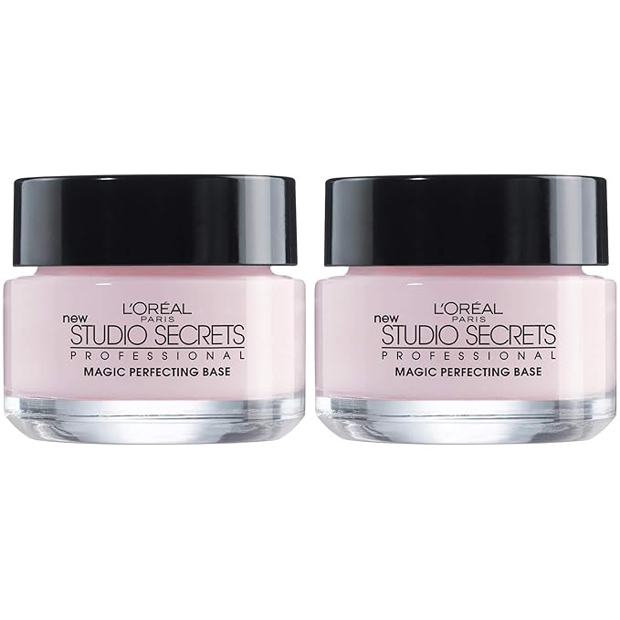 L'Oreal Paris Magic Perfecting Base Face Primer, Instantly Smoothes Lines, Mattifies Skin and Hides Pores, Suitable for All Skin Types, 2 Count