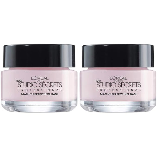 L'Oreal Paris Magic Perfecting Base Face Primer, Instantly Smoothes Lines, Mattifies Skin and Hides Pores, Suitable for All Skin Types, 2 Count