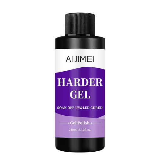 Harder Gel Builder Gel Nail Builder Strengthener for Art Versatile Use for All Nail Types, Fast Drying Gel Extension 8 Fl Oz