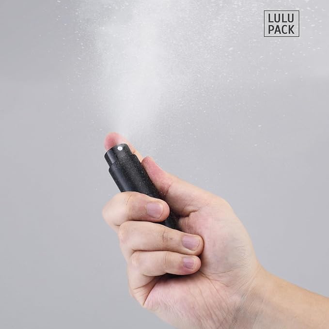 Travel Perfume Bottle Refillable - Cologne Spray Atomizer Mini - Small Travel Size Sprayer Empty for Refill Sample Container - Portable Fragrance Decant Dispenser for Men Women 8ml 4PCS Black