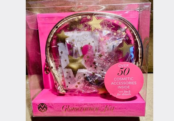 Glam Cosmetic Accessory Kit - 50 items (Black Lace)