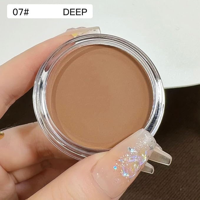 7 Color Solid Concealer Full Coverage Correcting Cream Concealer Waterproof Long-lasting Under Eye Concealer for Dark Circles Color Corrector Pro Concealer (Color 07)