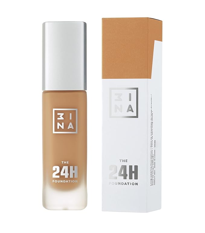 3INA The 24H Foundation 630-24H Long-Wearing Formula - Medium To High Buildable Coverage - Smooth Matte Finish - Expanded Shade Selection - Waterproof, Cruelty Free, Vegan Makeup - 1.01 Oz