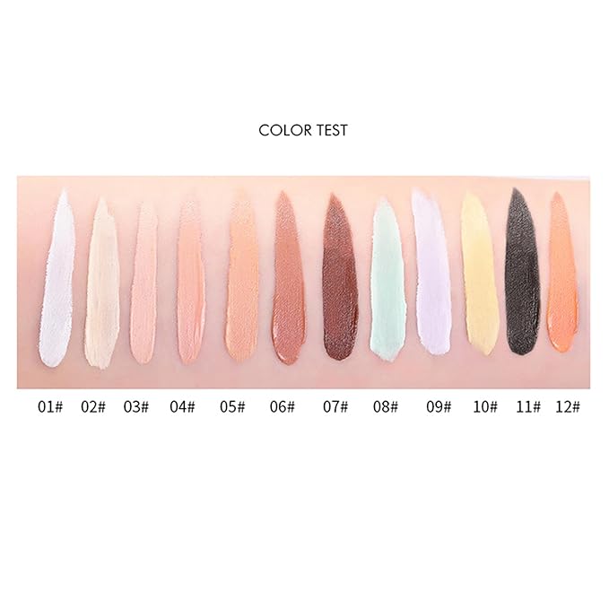 Mallofusa Single Color Face Makeup Concealer Foundation Palette Creamy Moisturizing for Concealing Dark Eye Circle 0.49oz (Dark Beige)