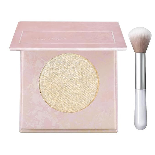 Beige Glittering Face Palette,Stereo for Face Retouching, Eye Shadow Highlighting Shadow Finish Palette, Natural，Low Saturation Makeup Contour Face Palette