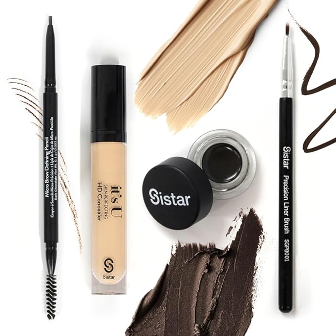 Sistar it's U Skin Perfecting HD Concealer Full Coverage Lightweight Long Lasting Correcting Liquid Contour Cover Masker Makeup 5 ml / 0.17 fl. oz (Brownie)