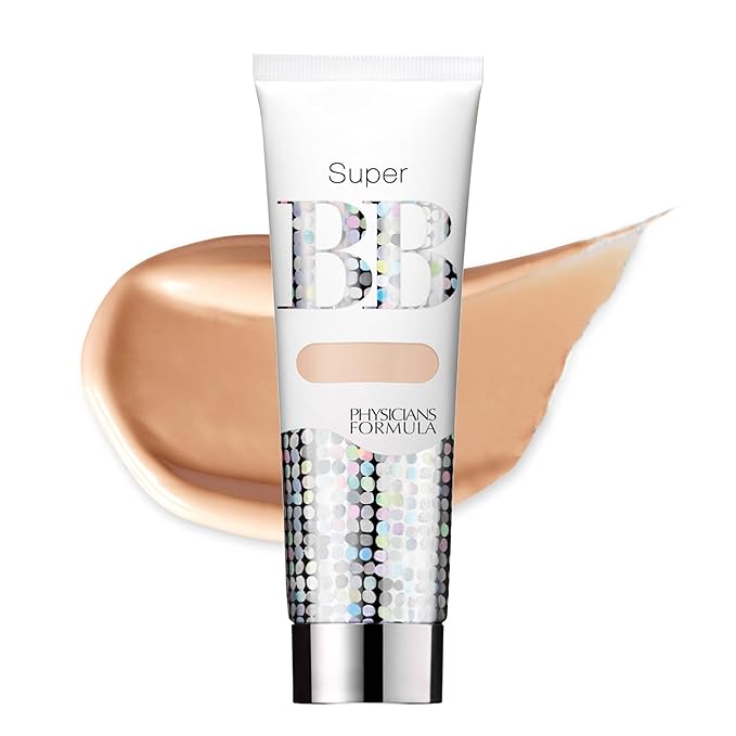 Physicians Formula Setting Powder Palette Multi-Colored Pressed Finishing Powder Translucent & Super BB Cream All in 1 Beauty Balm Foundation Cream SPF 30, Light