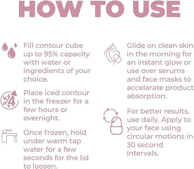 Ice Roller for Face, Ice Face Roller for Eyes, Neck and Cold Therapy for Injuries. Ice Mold for Face Massager, Skin Care. Remove Fine Lines, Shrink Pores, Reduce Acne (Purple)