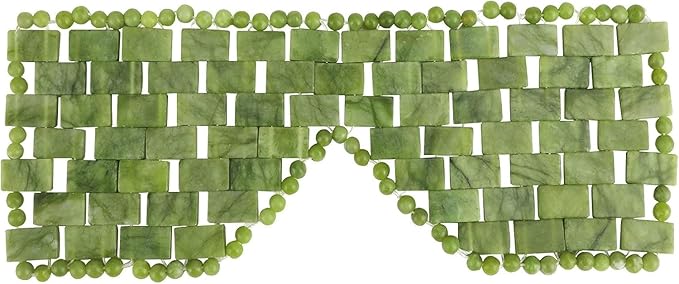 Jade Eye Mask Natural Green Jade Facial Maks for Relive Eliminate Puffiness