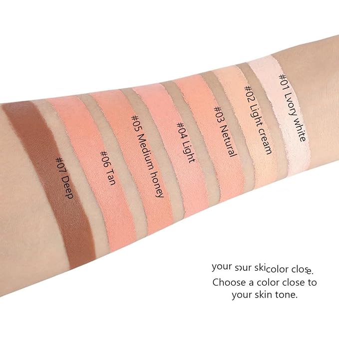 7 Color Solid Concealer Full Coverage Correcting Cream Concealer Waterproof Long-lasting Under Eye Concealer for Dark Circles Color Corrector Pro Concealer (Color 04)