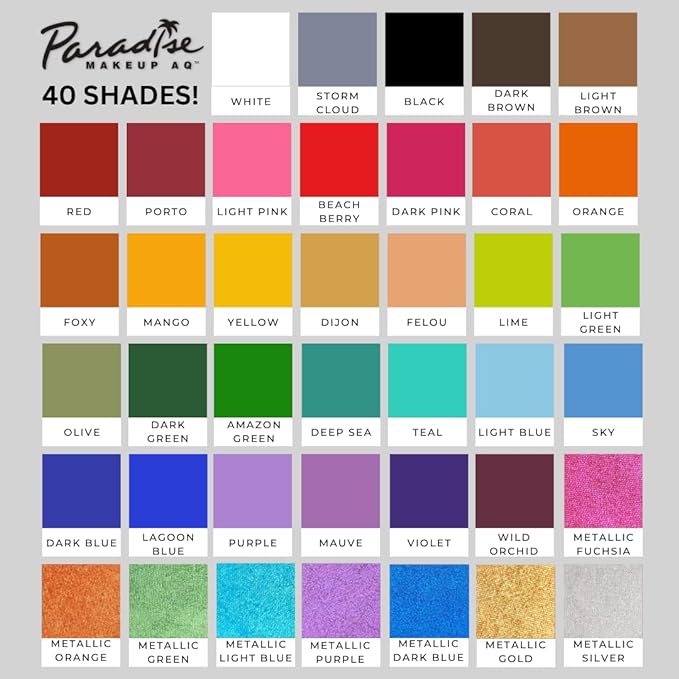 Mehron Makeup Paradise Makeup AQ Refill Size | Stage & Screen, Face & Body Painting, Beauty, Cosplay, and Halloween | Water Activated Face Paint, Body Paint, Cosplay Makeup .25 oz (7 ml) (Lime)