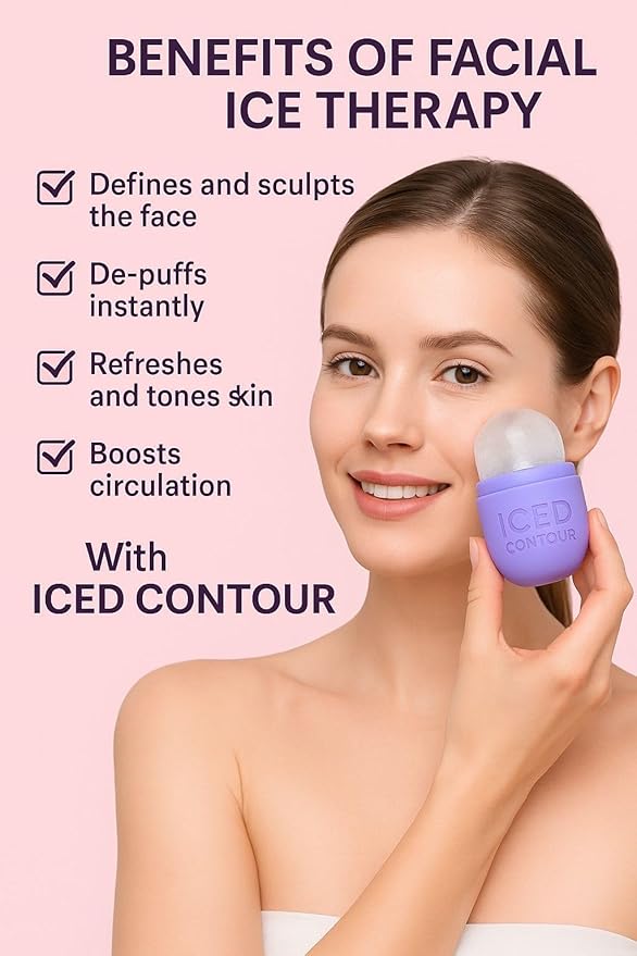 Ice Roller for Face, Ice Face Roller for Eyes, Neck and Cold Therapy for Injuries. Ice Mold for Face Massager, Skin Care. Remove Fine Lines, Shrink Pores, Reduce Acne (White)