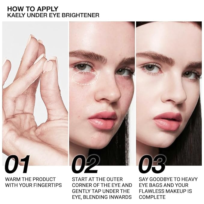 evpct under Eye Corrector Brightener Concealers for Older Women Dark Circles, under Eye Cream Pot Concealer Full Coverage Peach Color Corrector Makeup, Nourishing Waterproof, Ivory White