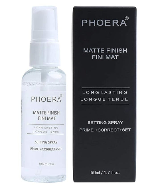 AQUAPURITY Phoera Makeup Setting Spray 3 In 1 Fixer, Primer & Corrector Matte Finish, Makeup Sealer Spray Long Lasting16Hr Wear Face Make Up Foundation Light Weight Beauty Blender