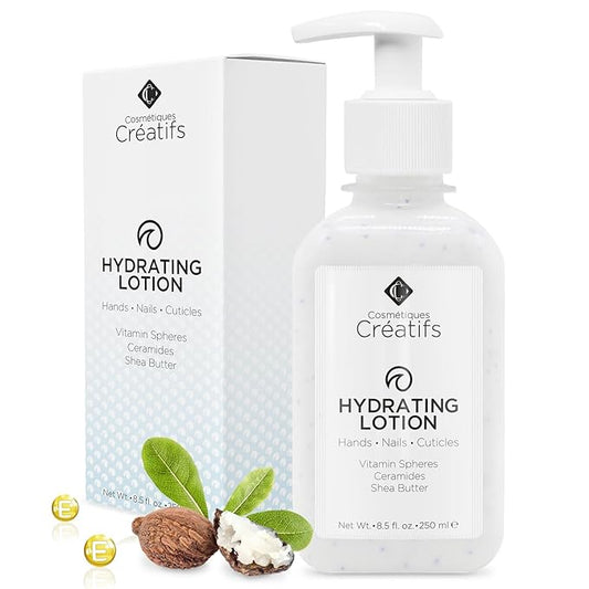 Hydrating Lotion for Dry Hands, Nails, and Cuticles, 8.5 fl. oz., Daily Moisturizing Skincare for Soft, Sensitive Skin with Shea Butter and Ceramides
