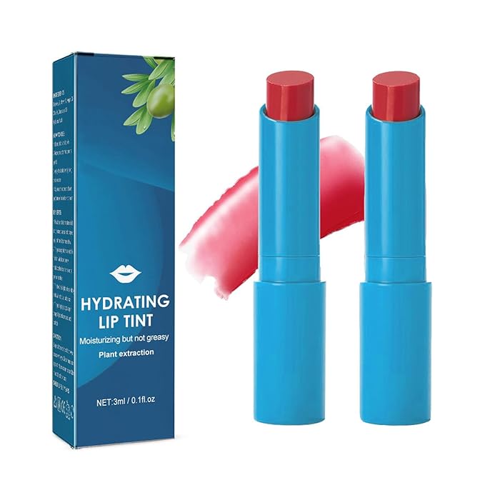 2pcs Thrive Lip Tint Hydrating, Strong Moisturizing Effect Tinted Lip Balm Hydrating, Natural Ingredients Sheer Moisture Lip Tint, Non-Sticky and Long-Lasting Lip Care