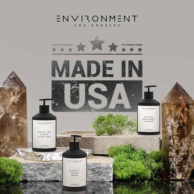 ENVIRONMENT Inspired by 5-Star Hotels MRT Lotion, 300ml Luxury Scented Lotion (Grapefruit | Red Currant | Jasmine) Bathroom Luxury, Men & Women High-End Body Lotion, Hand Cream, Dry Skin Treatment