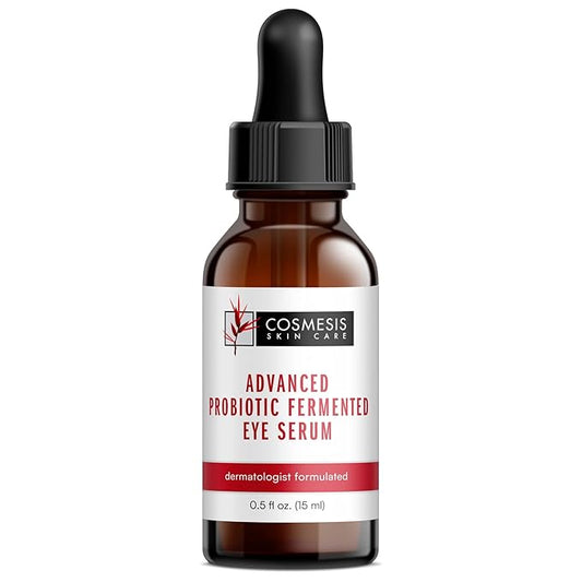 Advanced Probiotic-Fermented Serum - Revitilize Your Eyes, Combat Oxidation, & Support Youthful Skin - Cosmesis, 0.50 oz.