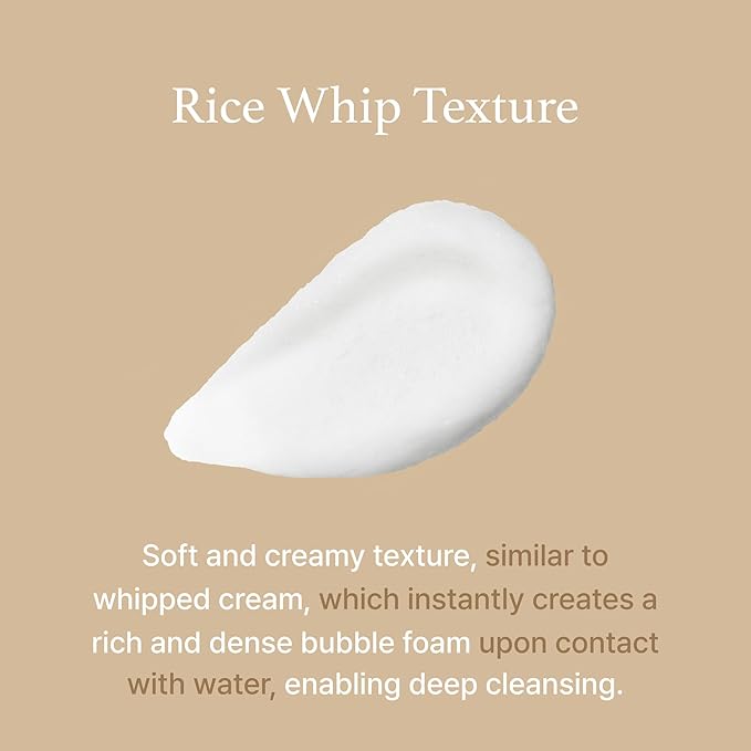 I'm from Rice Whip Facial Cleanser Set, 3 pcs Gift, Travel Kit with Rice Face Wash 5.07 fl oz & 1.01 fl oz & Rice Toner 1.01 fl oz, low-pH Rice Water Face Wash for sensitive, dry skin