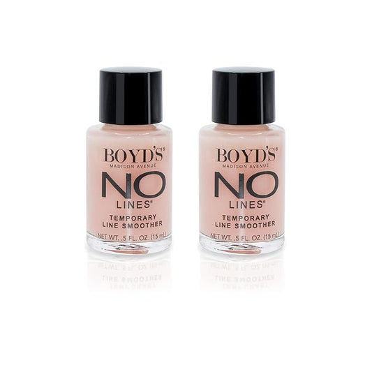 Boyd's Renoir No Lines Temporary Wrinkle Remover- For Forehead, Eyes, Lips, 0.5 fl oz (2-Pack)