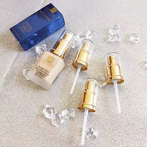 2pcs Replacement Pump for Foundation Bottle Compatible with Both Double Wear and Mac(Gold Color)