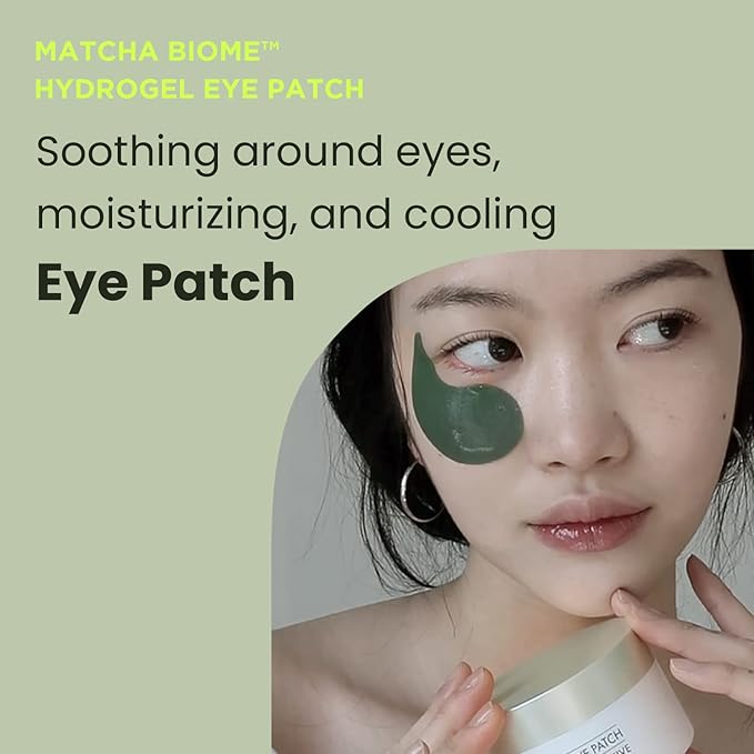 HEIMISH Matcha Biome Hydrogel Eye Patch (60ea) | Eye Patch for Swollen Eyes and Wrinkles | Matcha, flawless skin, Calming, for Swollen Eyes, Antioxidant, Soothing, Vitamins, Kbeauty