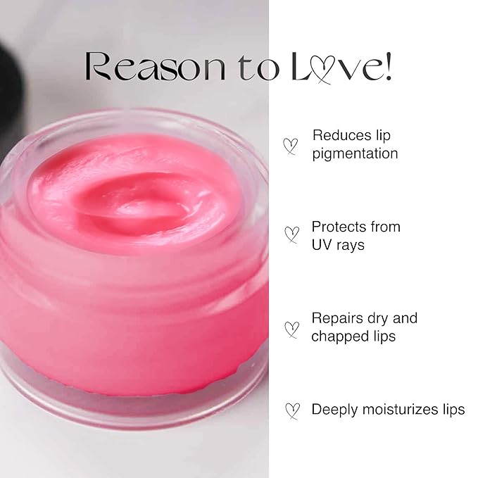 Nourish Mantra - Rose Repair Lip Balm with SPF | Made with Rose Extracts, Olive oil, Shea Butter, Vitamin E and Avocado Oil | For Dry, Chapped and Dark Lips | Best for Both Women and Men | 12g