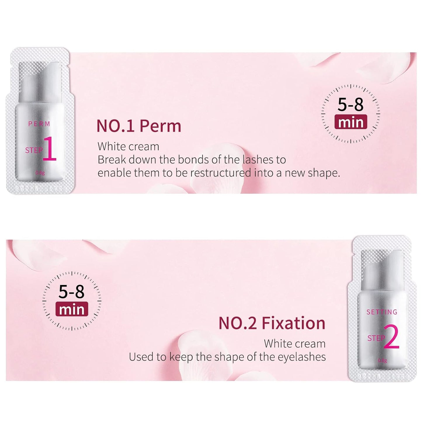 2024 Upgraded Fast Perm Lash Lift Kit Eyelash Perm Kit Eyelash Fixation Lotion (Quantity: 10 Packs)