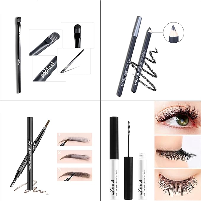 All-in-one Makeup Set Holiday Gift Surprise | Full Makeup Kit for Women Essential Starter Bundle Include Eyeshadow Palette Lipstick Blush Concealer Face Powder Eyeliner Mascara Soft Brush