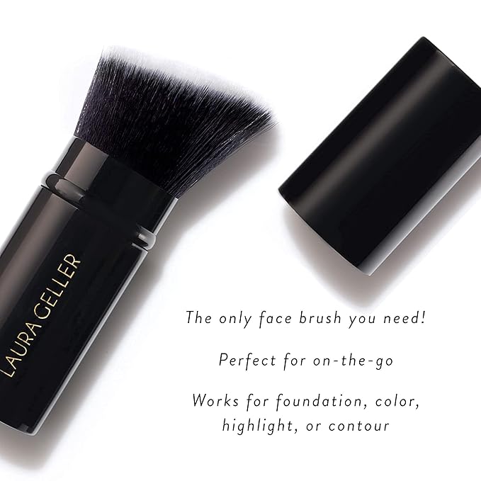 LAURA GELLER NEW YORK Baked Balance-n-Brighten Foundation with Kabuki Brush Makeup Set, Tan