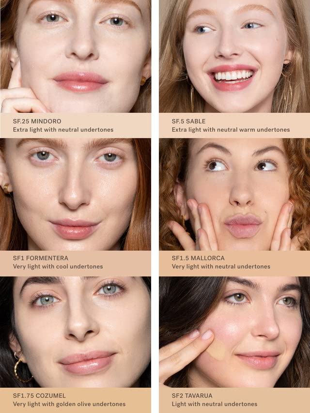 ILIA - True Skin Serum Foundation | Non-comedogenic, Cruelty-Free, Vegan, Weightless Feel, Buildable Coverage, Safe For Sensitive Skin (Cozumel SF1.75)