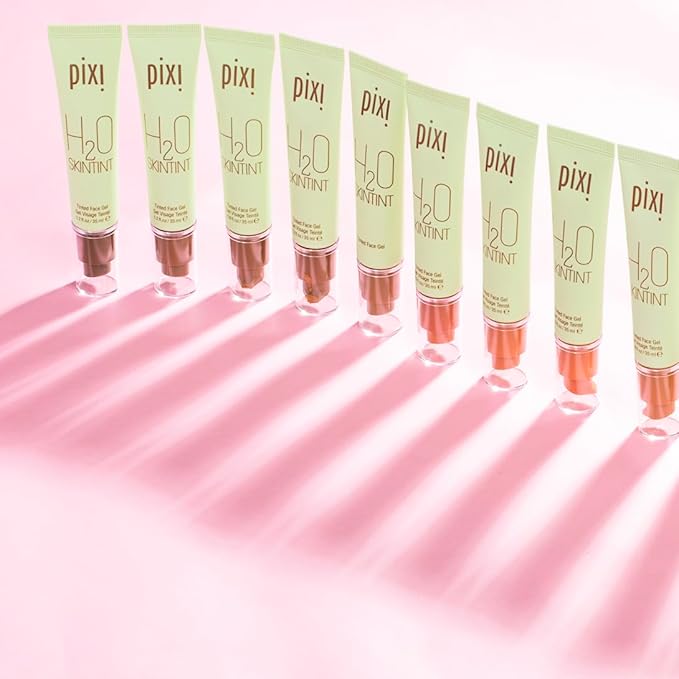 Pixi Beauty H2O SkinTint Tinted Face Gel, 1.2 fl oz / 35 ml, Mahogany