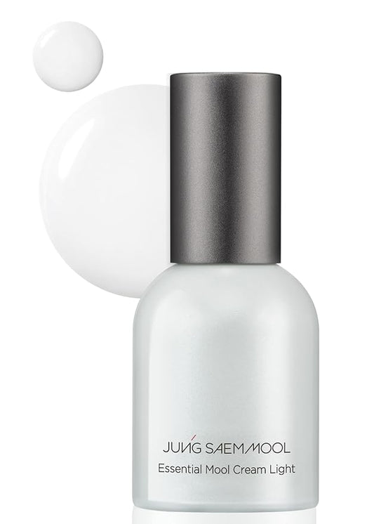 JUNG SAEM MOOL Essential Mool Cream Light 1 Fl Oz, Hydrating Water Cream with Ceramide and Centella, Perfect Prep Step Before Cushion Foundation for Smooth, Radiant Finish, Korean Skincare