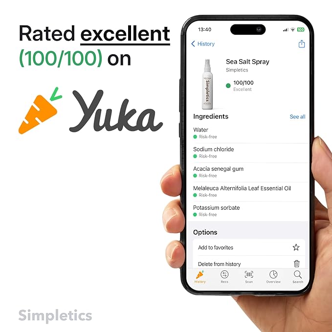 Himalayan Sea Salt Spray for Hair - All Natural, 5 Ingredient Texturizing and Volumizing Product - Beach Look To Add Volume & Texture - Unisex - 240ml