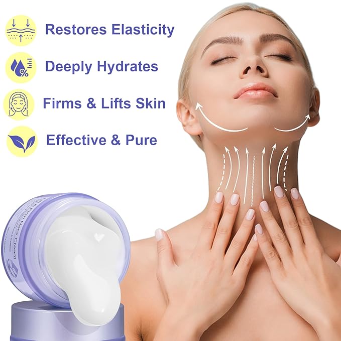 Neck Firming Cream, Neck Cream for Tightening & Neck Lift, Anti-Aging Neck Cream for Wrinkles 1.7 Fl.Oz